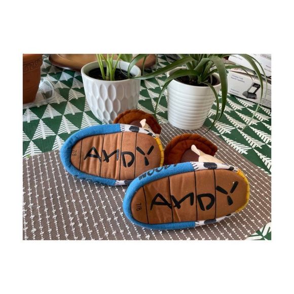 Disney Woody Toy Story Slippers Sz 7/8 Toddler - Picture 3 of 7